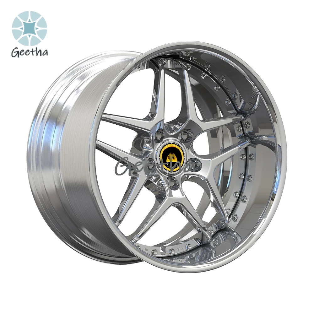 For Luxury Monoblock 2 Piece Deep Dish Forged Alloy Wheels 5x112 5x120 for 296 GTB 488 GTB  F430 Purosangue 348 TS F355 GT3