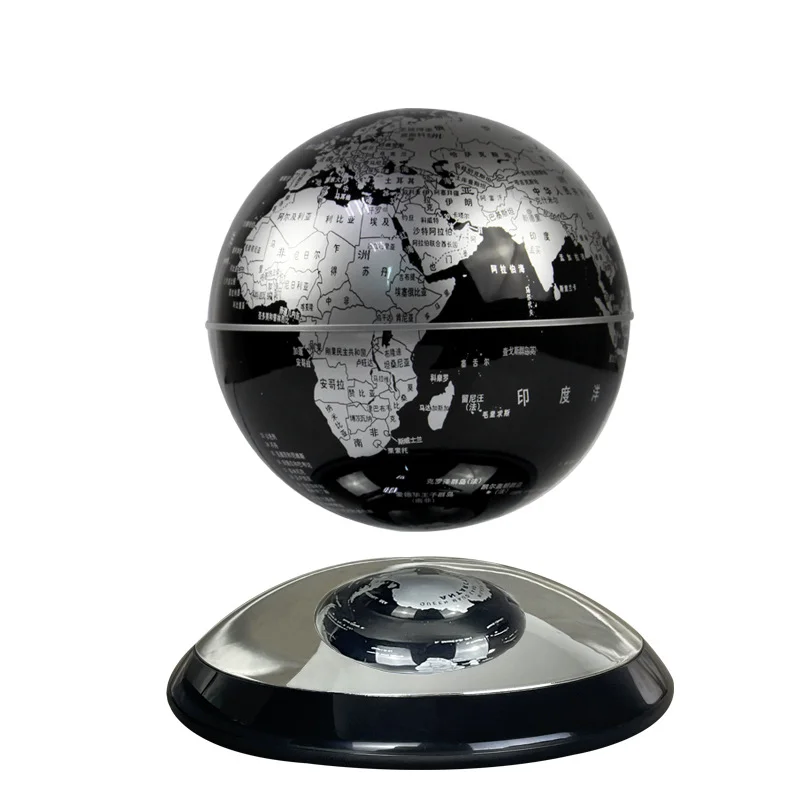Modern Style Magnetic Levitating Globe Map Plastic Night Light World Desk Globe for Kids Educational Floating World Source