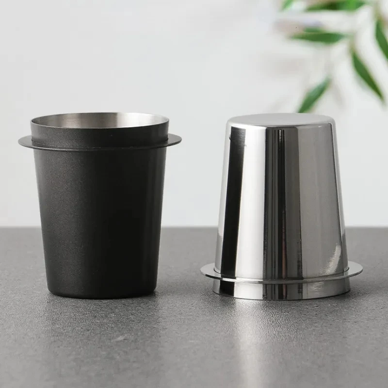 58/51mm Coffee Dosing Cup Sniffing Mug for Espresso Machine Wear Resistant Stainless Steel Coffee Dosing Cup