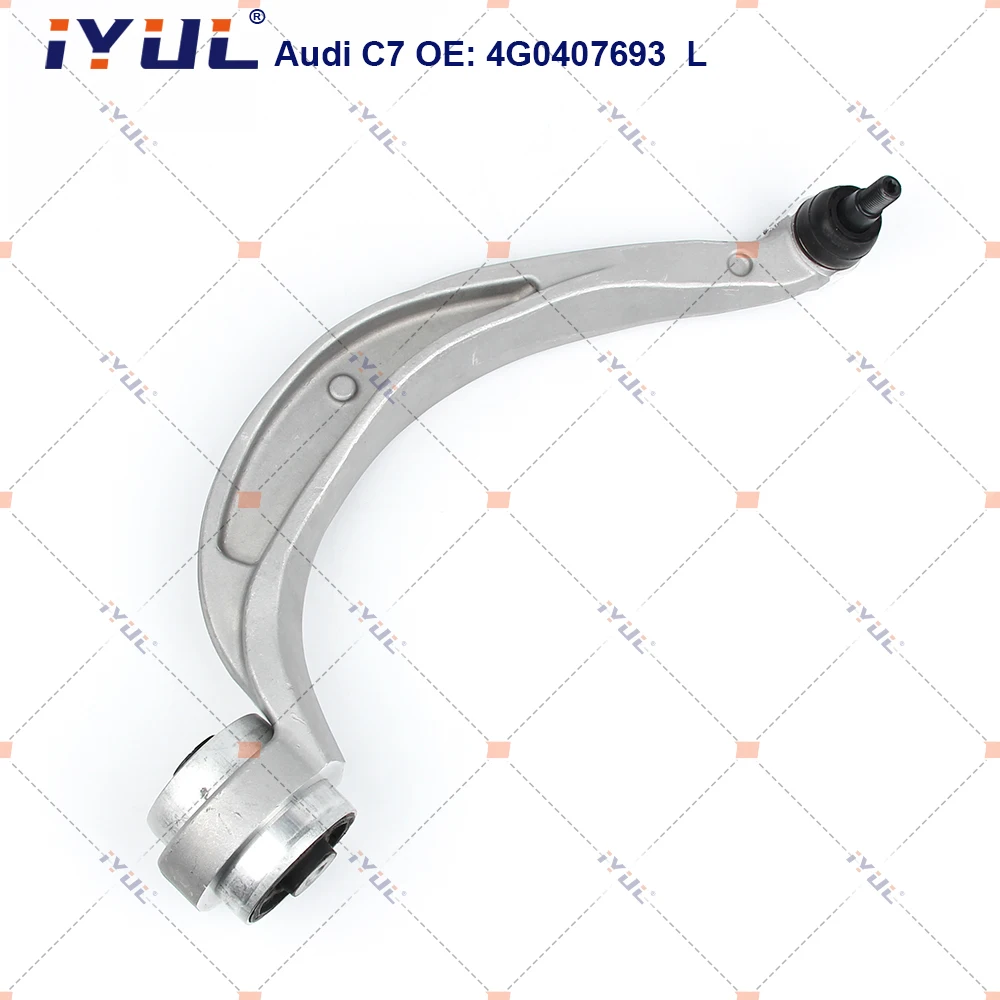 A Pair of Front Lower Suspension Control Arm Curve For Audi A6 C7 4G2 4GC 4G0407693 4G0407694