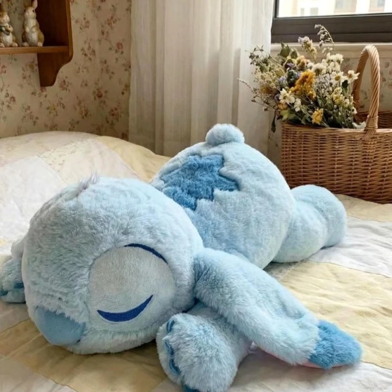 Cute Winking Stitch Plushie Big Soft Stuffed Animal Doll Kawaii Home Party Decor Christmas Birthday Gift for Kids40cm-55cm