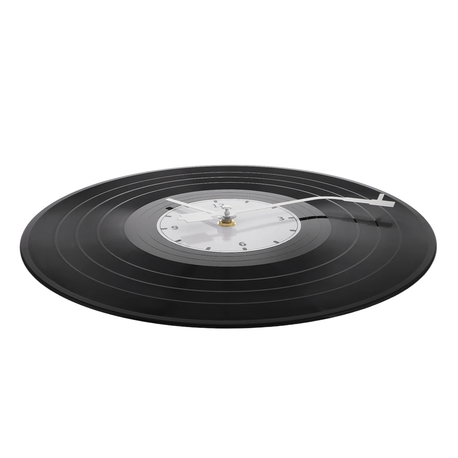 

Vinyl Record Wall Clock Household Decorative Vintage Exquisite Convenient Plastic for Living Room Kitchen Office