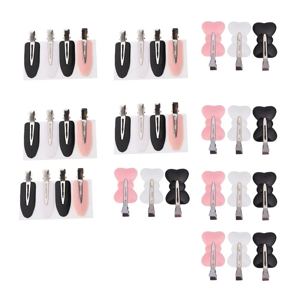 

No Bend Hair Clips Plastic Hair Stuff Leaf Shape Hair Pins for Hair Salon Styling and Makeup Application