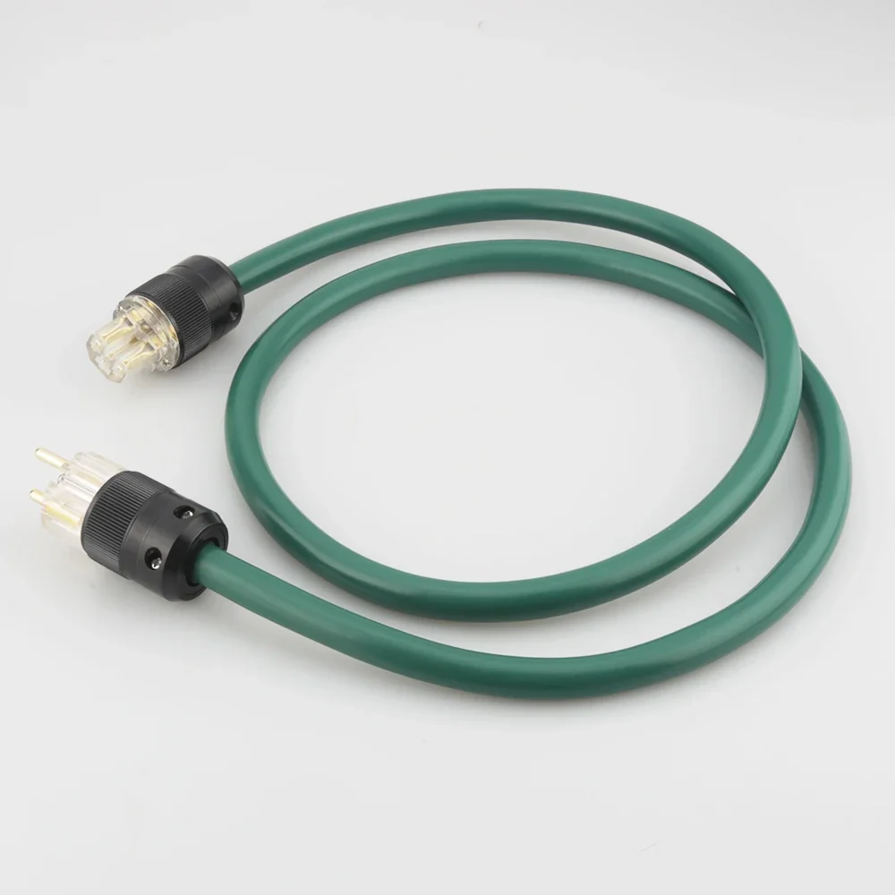 P107 AC Schuko Power Cable with C13 IEC cord hifi AMP/CD Mains EU US Power Cable HIFI Audiophile