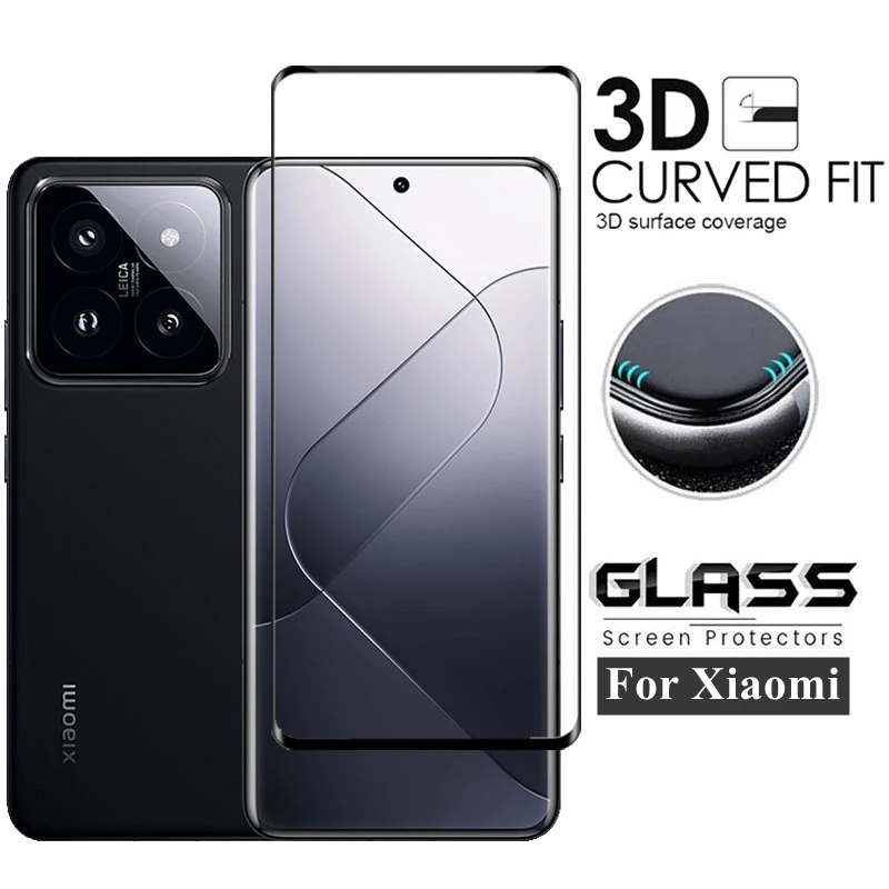 Full Cover Glass For Xiaomi 14 Pro Tempered Glass For Xiaomi 14 Pro Screen Protector Phone Lens Film For Xiaomi 14 Pro