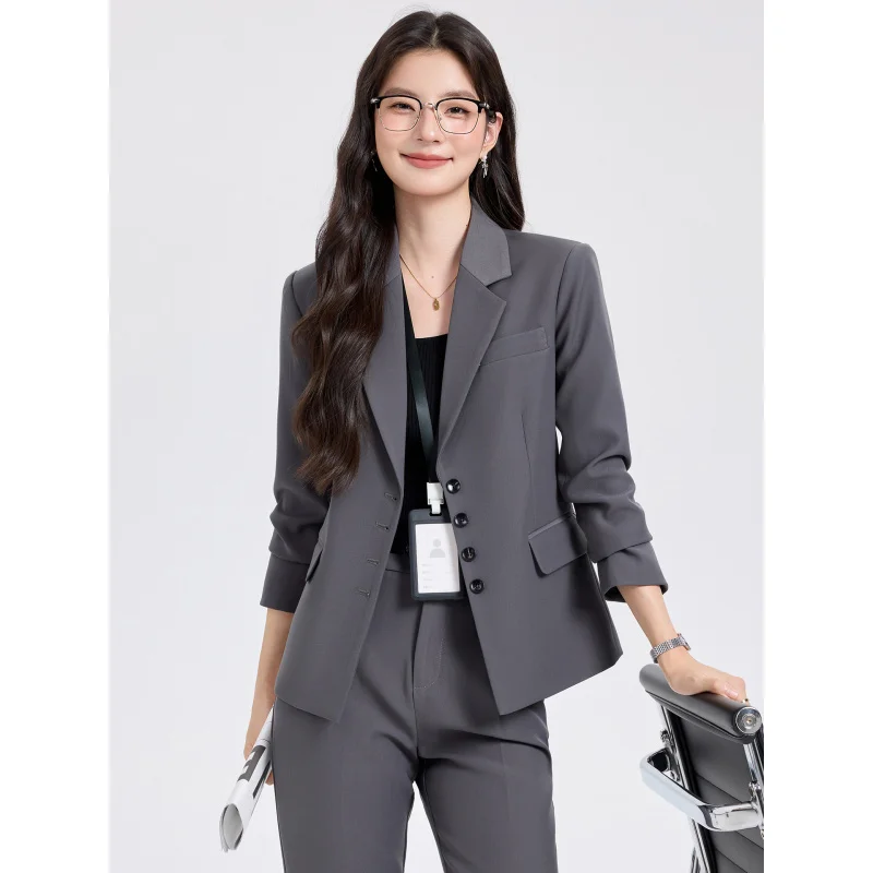 

Formal attire for women, college student interview outfit, light business attire, commuter suit for petite women9112