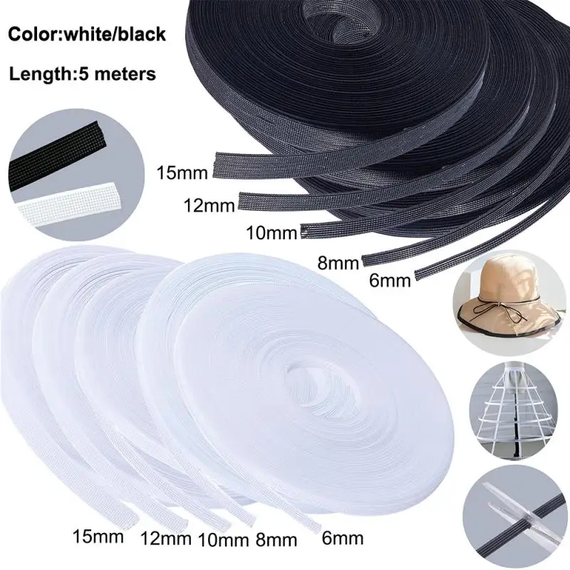 5m Wedding Dress Bra Plastic Bone Shaping Accessories Webbing DIY Sewing Craft Clothing Underwear Corsets Material