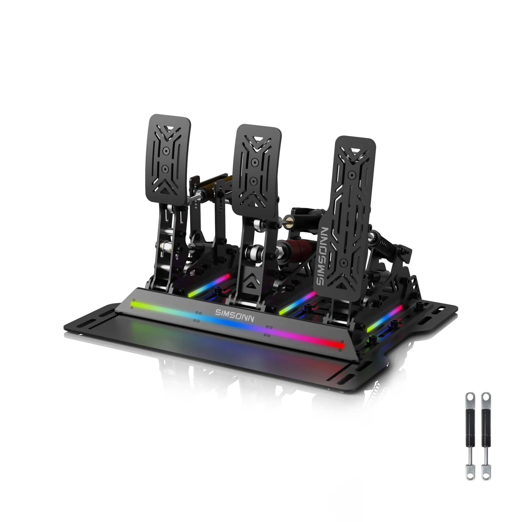 PRO X PC Stainless Steel Sim Racing Pedals Set New Hydraulic Brake Adjustable Force Feedback Game Wheel Steering Feature
