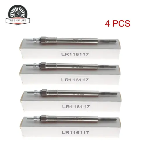 Imagen 2 del producto Bujía incandescente para coche, accesorio para Jaguar XE 2015 + XF E-PACE 2017 + AJ200 2.0L Diesel AJ813348 JDE40275 JDE40600 92738 CZ507 CZ552 G4D36M090AB, 4x7V