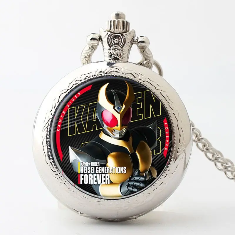 Kamen Rider Pocket Watch Student Flip Ketting Hanger Horloges Kinderen Verjaardagscadeaus