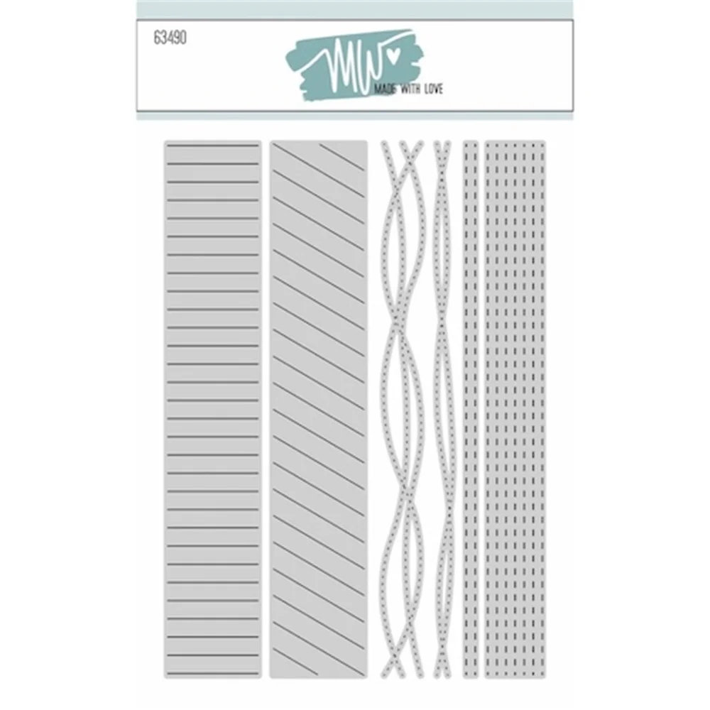 

Background Strips Die DIY Scrapbooking Greeting Card Embossing Template Molds 2026 New Metal Cutting Dies Paper Carft Cut Molds
