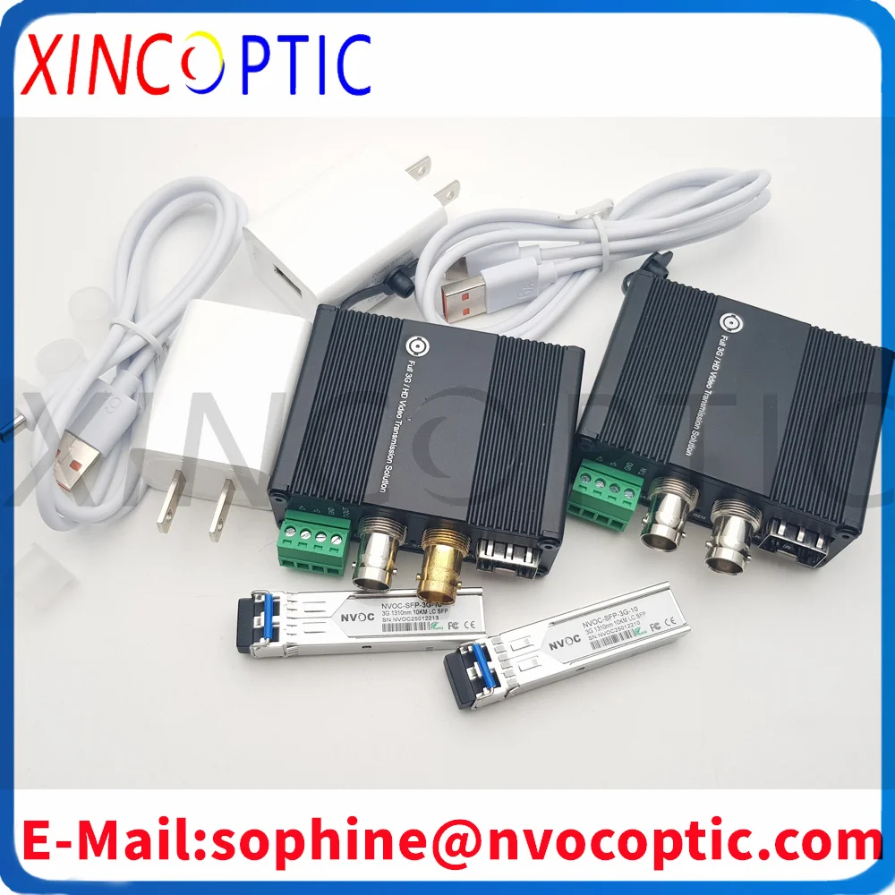 T/R3GSDI موسع الألياف 1080P @ 60HZ 3G-SDI أكثر من محول الألياف مستوى البث وضع واحد الألياف 20 كجم LC وحدة موصل #1