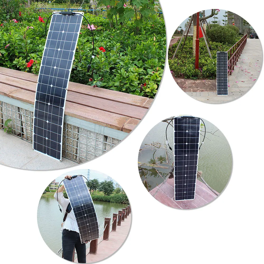 1500W  Portable Solar Panel 12V Power Bank, Solar Panel Kit  Controller Solar Plate For Home/Camping/RV/Car Fast Battery Charger