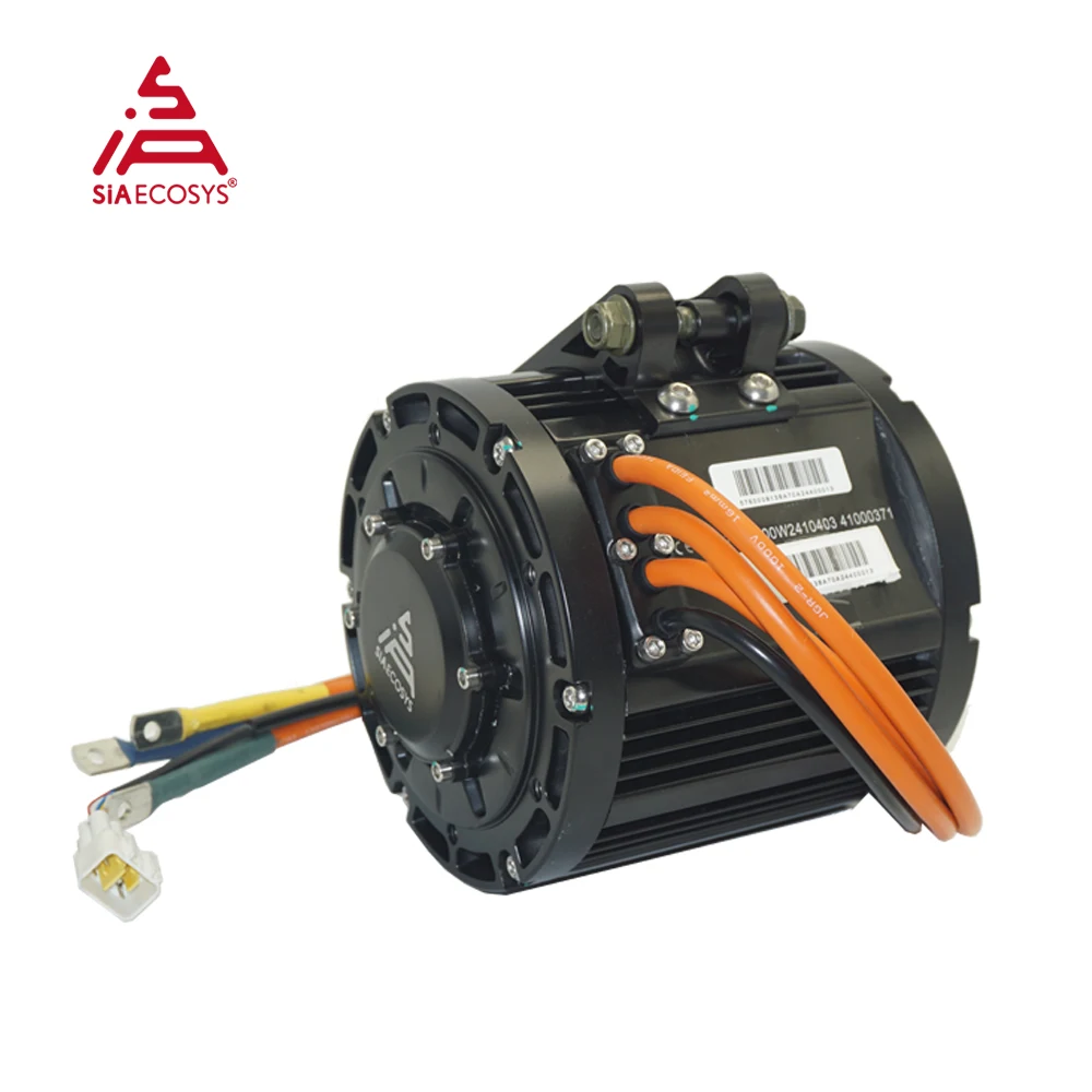 Motor QS 138 3000W 70H V1 Eje estriado del motor de accionamiento medio con piñón 428 14T