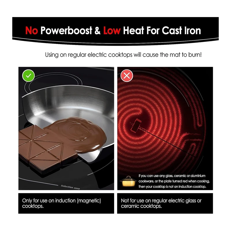 Large Induction Cooktop Protector Mat, Electric Stove Burner Covers Antiscratch As Glass Top Stove Cover