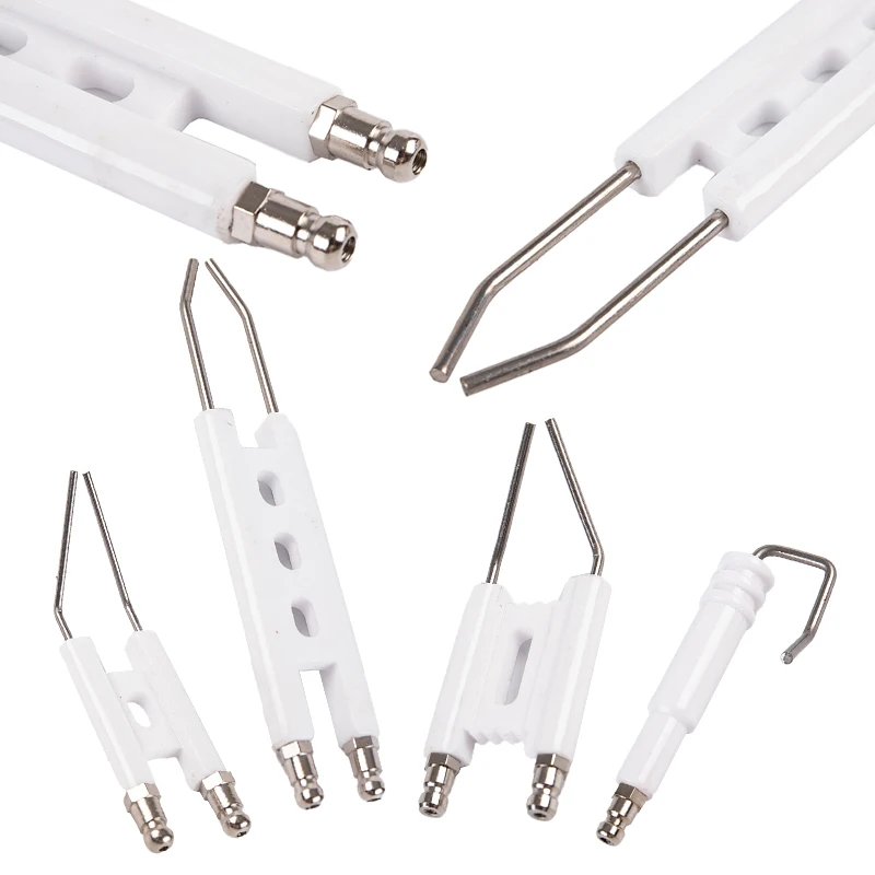 1pc H Type Ignition Electrodes For Oil Burner BT10 Ceramic Electrode Ceramic Ignition Double Pin