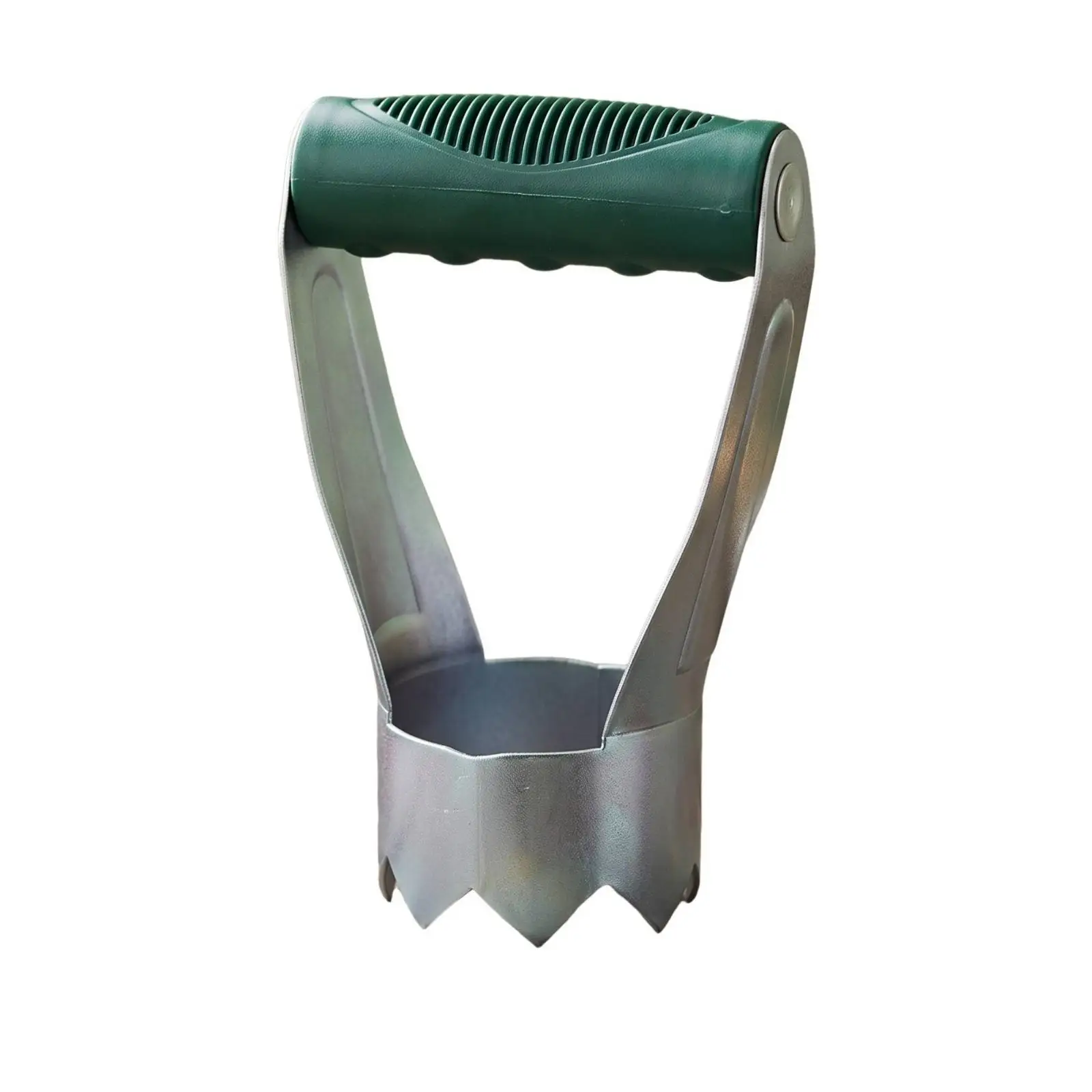 Sharp-Tipped Seedling Transplanter Carbon Steel Construction, Pointed Soil Cutting Edge, Seedling Transplanter with Grip, for