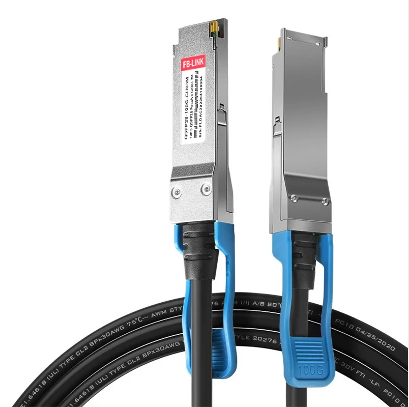 Imagem -02 - Cabo de Cobre Qsfp28 a Qsfp28 Dac m m Compatível com Cisco Mellanox Interruptor Mikrotik