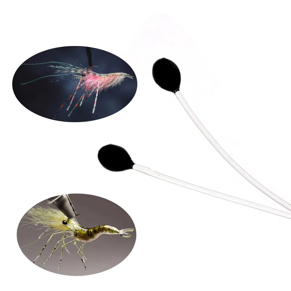 30pcs Crab And Shrimp Eyes Fly Tying Materials Lure Eyes For Saltwater & Pike Flies Fishing Eye 1.2~2.4mm Diameter