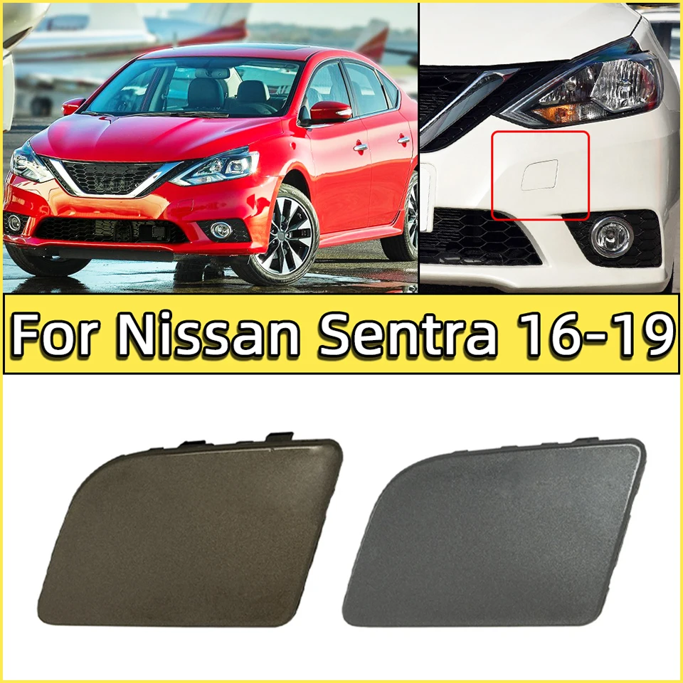 

For Nissan Sentra 2016 2017 2018 2019 622A03YU0H 622A0-3YU0H Car Front Bumper Tow Hook Eye Cover Cap Towing Hauling Lid Garnish