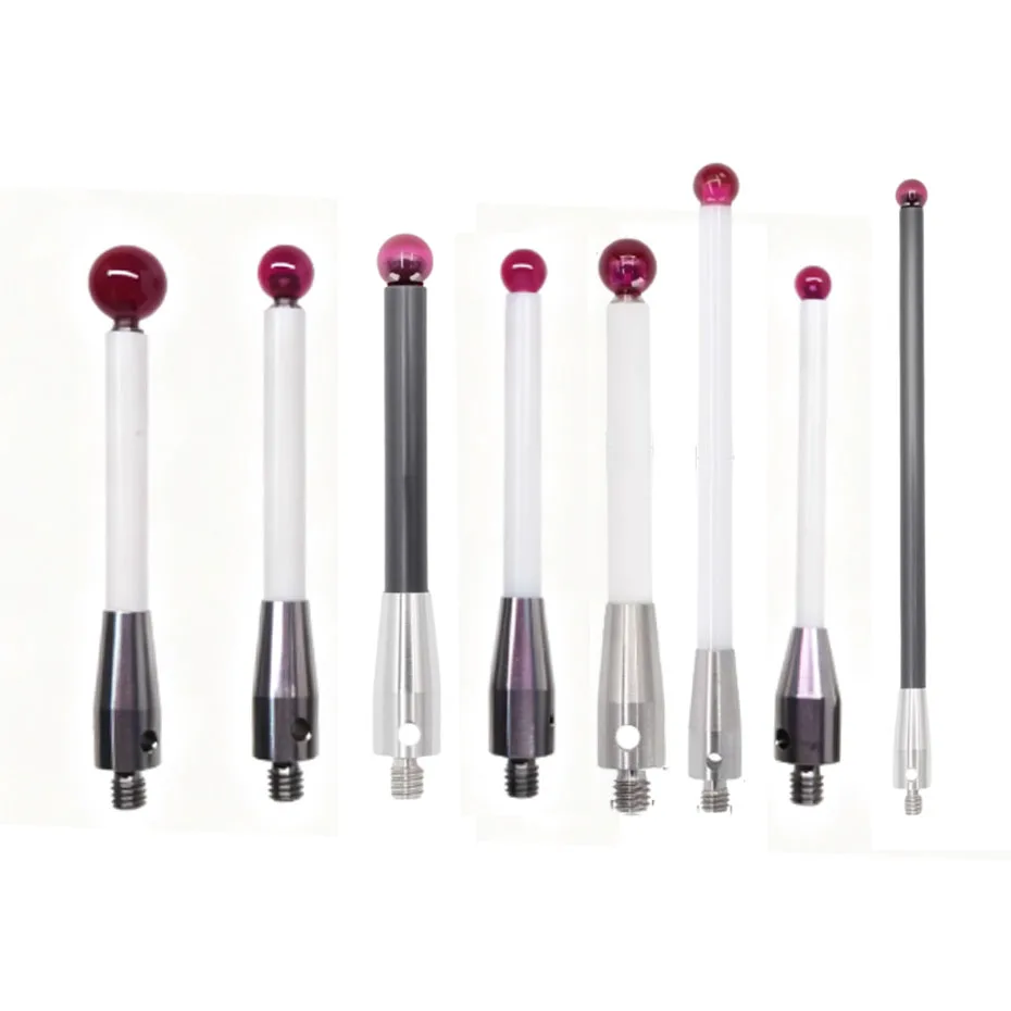 Ruby measuring needle M4 thread CNC machine probe ceramic rod extension rod Ruby measuring needle