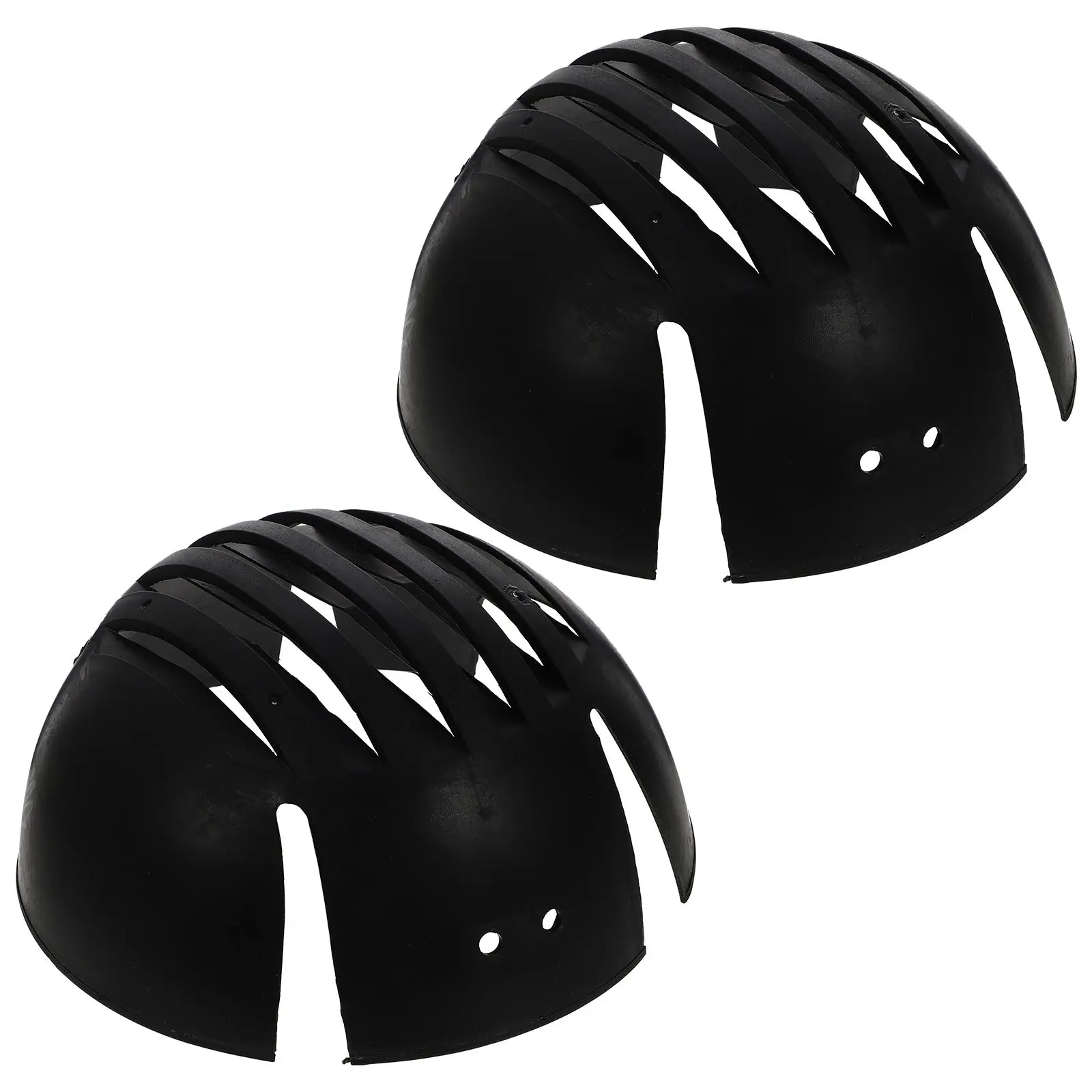 

2 Pcs Plastic Cap Lining Black Color Baseball Hat Inner Holder Caps Inner Support Shaper Form Storage Solution