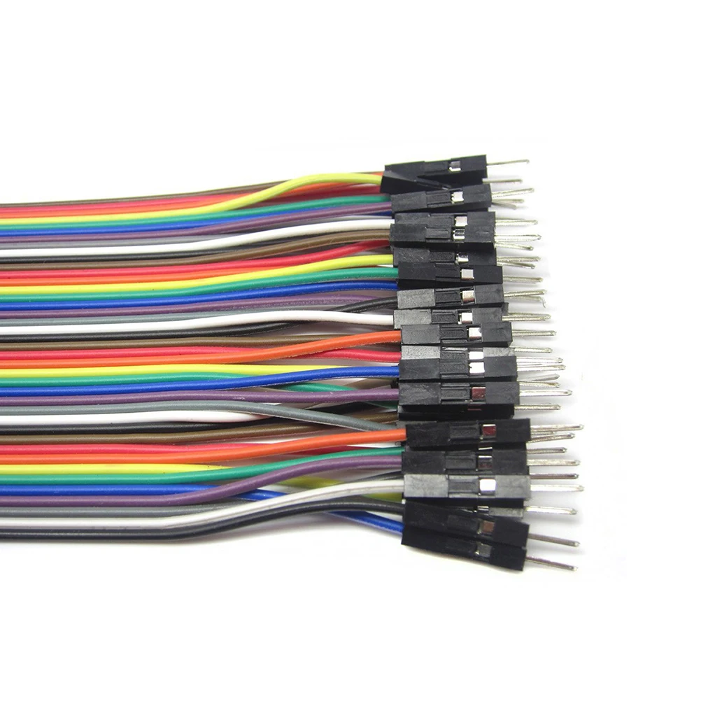 

40pcs to Male 20cm Cables Jumper Wires Breadboard Compatible 2 Breadboard Jumper Wires 54mm Pin Headers Reusable