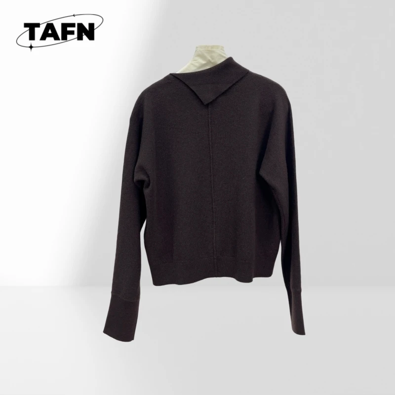 Suéter de gola alta quente e aconchegante para mulheres, perfeito para clima frio, perfeito para camadas ou roupas casuais AH0401