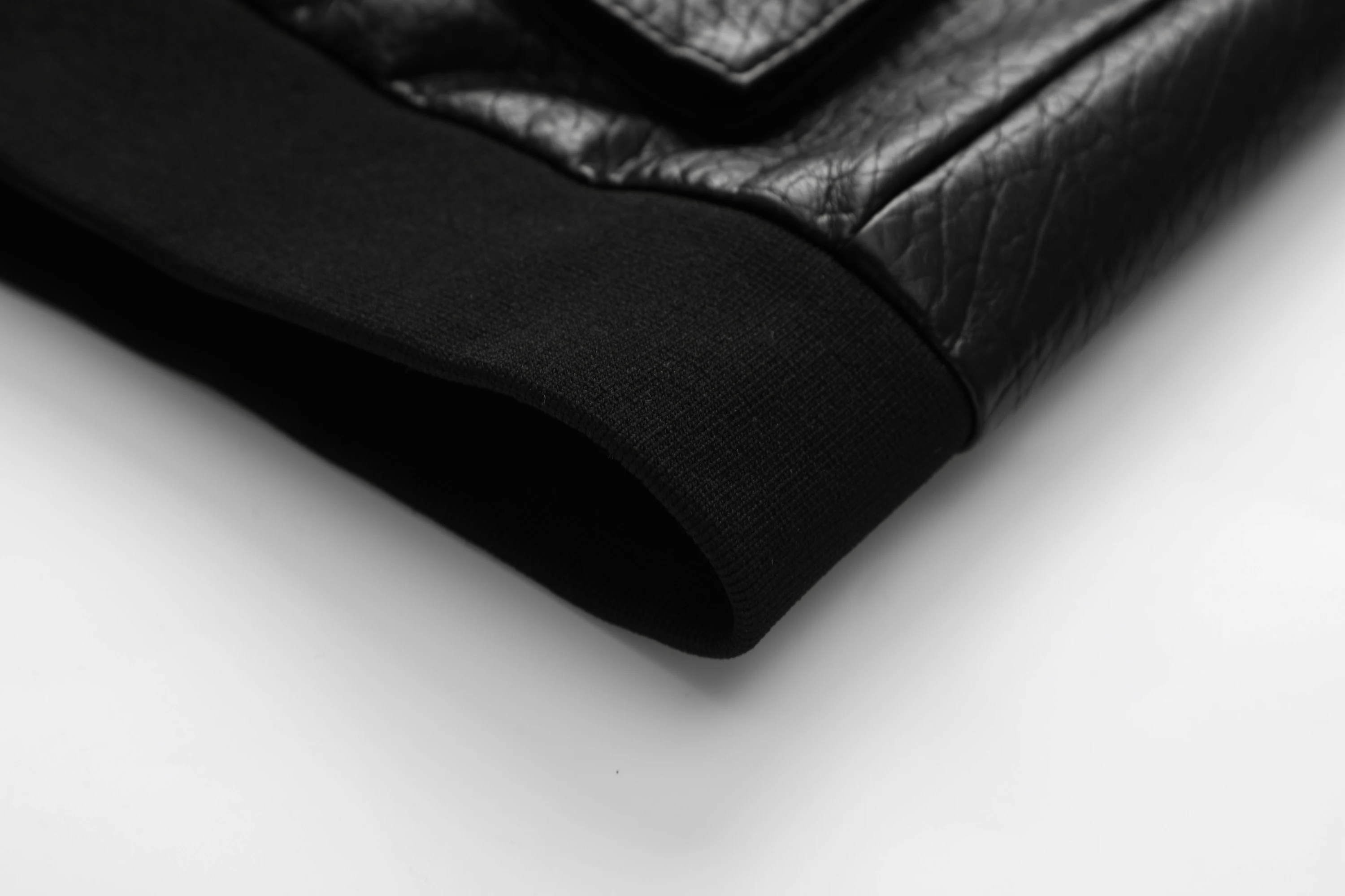 جاكيت دراجة نارية من الجلد الصناعي المطرز للرجال ، جاكيت طية صدر السترة #6