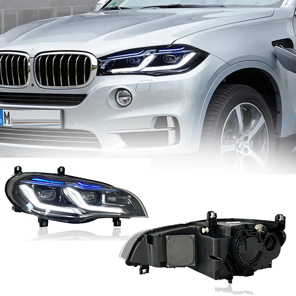 

Автомобильные светодиодные фары для BMW E70 X5, аксессуары 2007-2013 E70, модифицированные светодиодные передние DRL указатели поворота в сборе