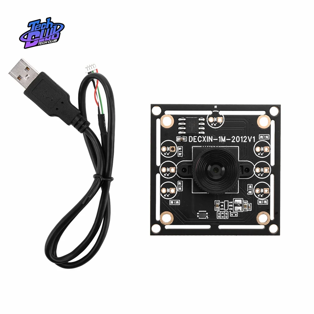 OV9732 1MP Camera Module 100 Degree MJPG/YUY2 Adjustable Focus 1280x720 PCB Board with 2M Cable for WinXP/7/8/10/Linux