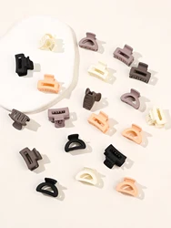 Mini Hair Claw Clips for Girls and Women, 20Pcs Small Hair Clips Pins Clamps Non Slip Tiny Plastic Jaw Clips (Assorted Colors)