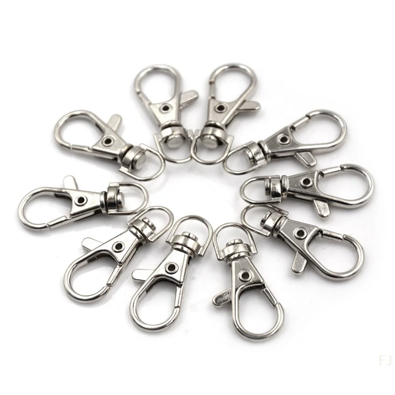 

[YU]10pcs/set Lobster Clasp Swivel Trigger Clip Snap Hook Bag Car Key Rings Keychain