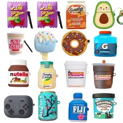 Case For Apple AirPods 1 2 3 Pro Case for AirPods Pro2 Case Cute 3D Snack Bag Drink Bottles Earphone Protective Case Accessories