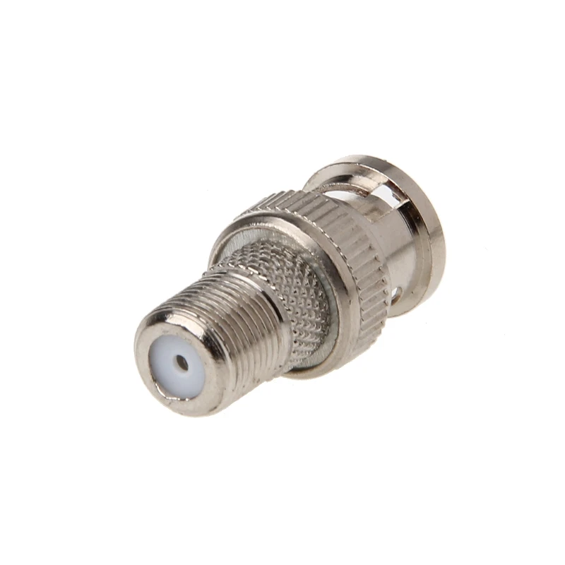 Escam 10 pçs/set bnc macho plug para f fêmea jack conector coaxial adaptador para câmera cctv