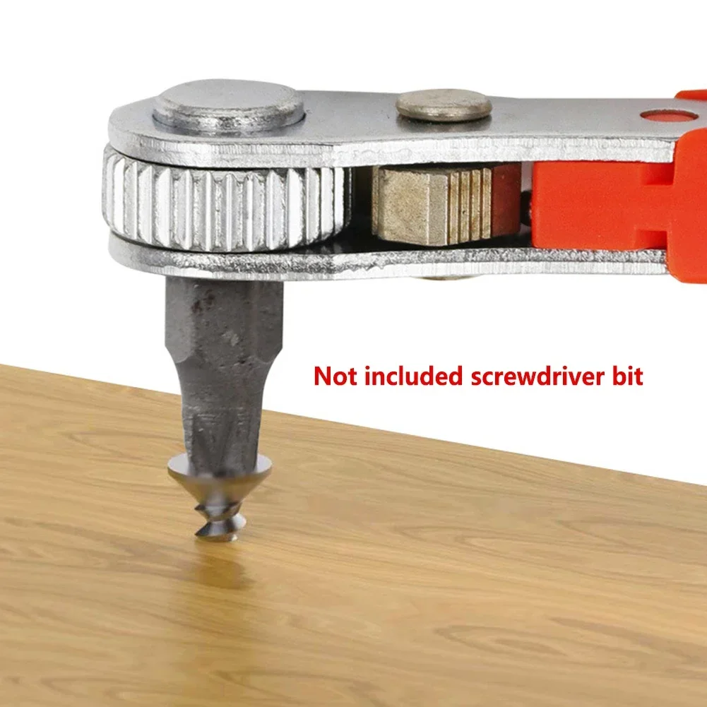 Cabinet Ratchet Wrench Screwdriver Set Small Socket Torx Two-way 1/4 Inch 6.35mm Adjustment Batch Head Comfortable