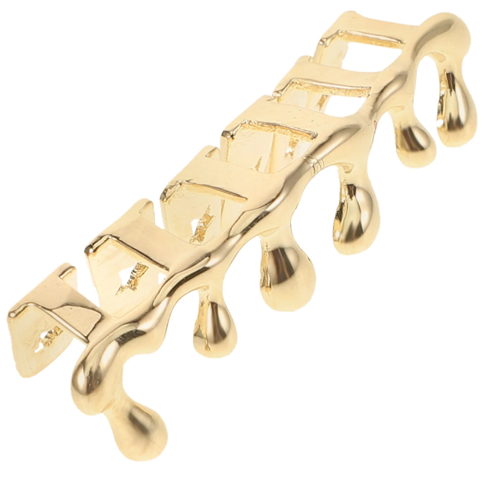 Hip Hop Tropf Zähne Kappen Kupfer Teardrop Bottom Grill Mund Zubehör Für Kostüm Party Mode Schmuck Dekor