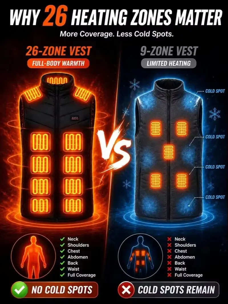 9 Heated Vest Zones Electric Heated Jackets Men Women Sportswear Heated Coat Graphene Heat Coat USB Heating Jacket For Camping