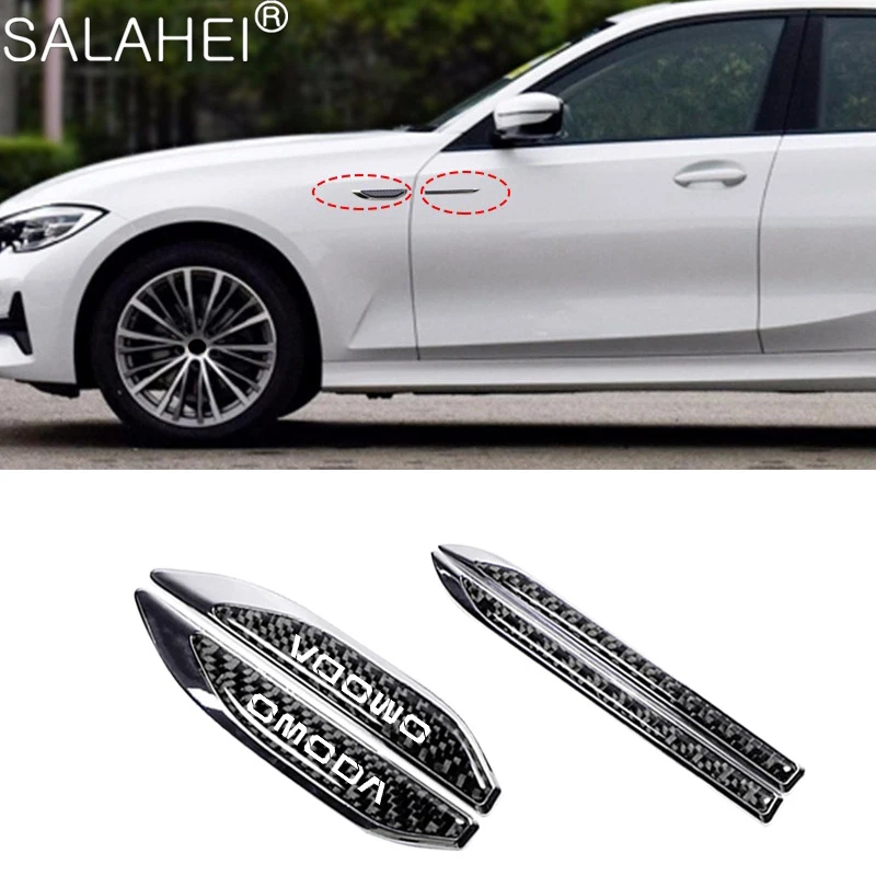 2 Pieces 3D Metal Car Fender Body Side Wing Emblem Badge Sticker For Chery Omoda 5 C5 FX S5/GT 2022 2023 2024 Car Accessories