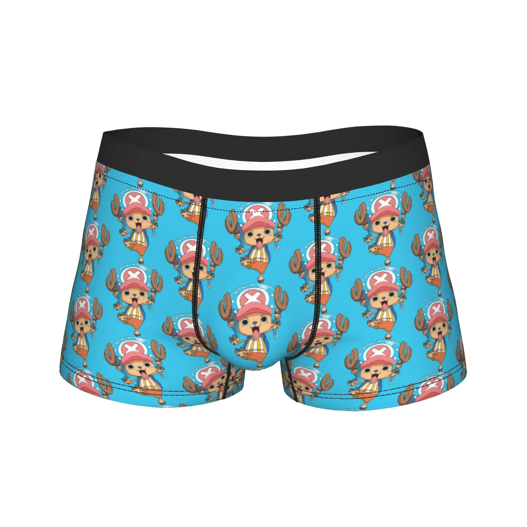 

Men Tony Tony Chopper One Piece Cotton Candy Lover Boxer Briefs Shorts Panties Breathable Underwear Male Funny S-XXL Underpants
