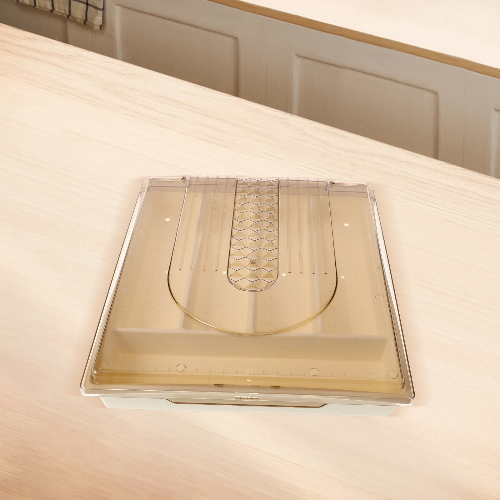 

Large Capacity Cutlery Organizer Reusable PP Pet Material Kitchen Drawer Storage Box Grid Design Easy Classification Access