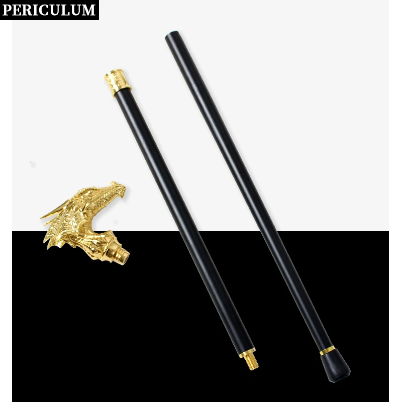 الفاخرة الذهبي التنين رئيس عصا للمشي رجل عصا الزخرفية تأثيري خمر المرأة حفلة عصري عصا للمشي