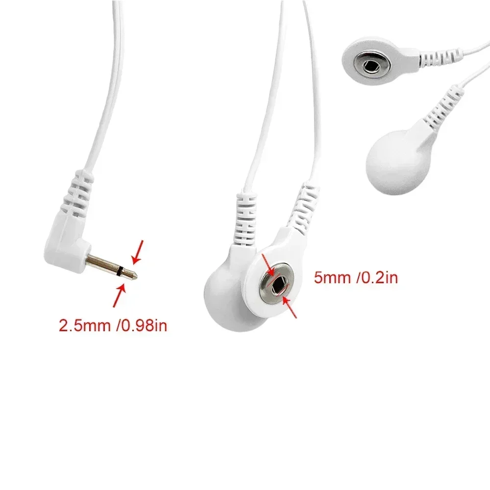 Almohadillas de masaje para pies, parches de acupresión para mejorar la circulación sanguínea, estimulador muscular EMS, repuesto de electrodos Tens, reutilizables