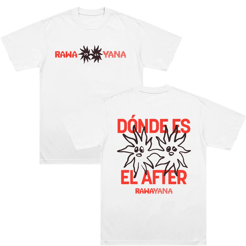 Camisetas Rawa Yana, mercancía del álbum de la banda Rawayana, ropa para hombre, moda, algodón de alta calidad, cómoda, transpirable, Top informal de verano