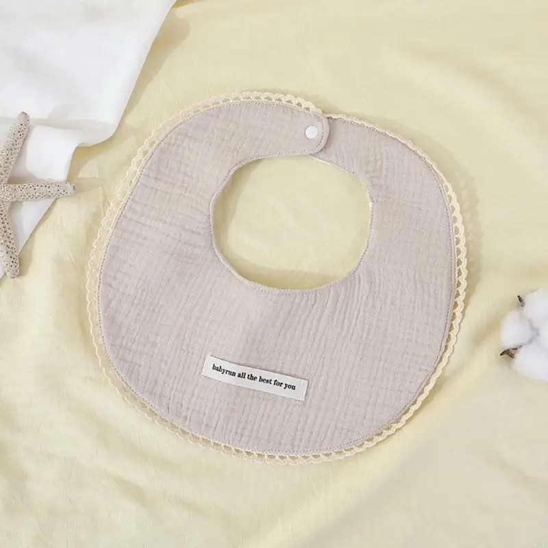 

L5YF Cotton Baby Bib Absorbent Bandana Bib Comfortable Infant Bib Toddler Mealtime Bib Upgrades for Drooling & Teething