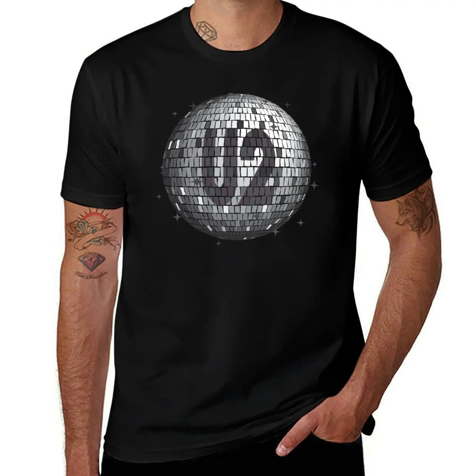 

U2 Disco Ball Mono (Bono) Футболка мужская футболка из плотного хлопка мужская роскошная футболка