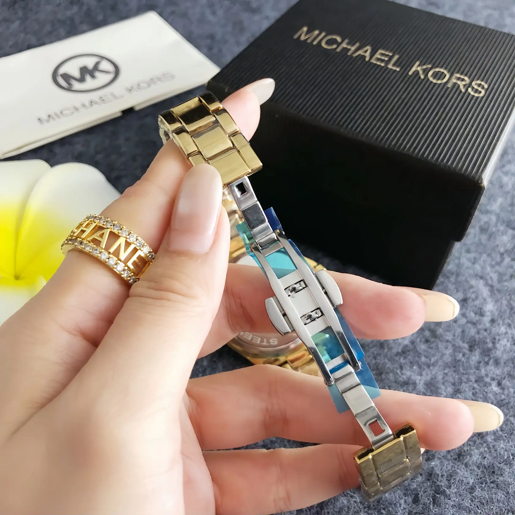 Michael Kors Ladies Watch Luxury Business Design Quartz Watch Fashion Casual Alloy Multifunctional Timing Watch Gift for Women
