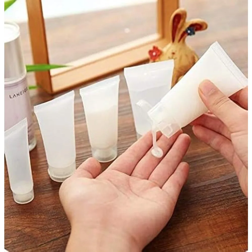 50 Stück Mattierte Leere Nachfüllbare Kunststoff-Softtuben, Quetschbare Tuben, Kosmetikbehälter, Aufbewahrung für Creme, Reiniger, Shampoo, Lotion, Dosen – Detail 4