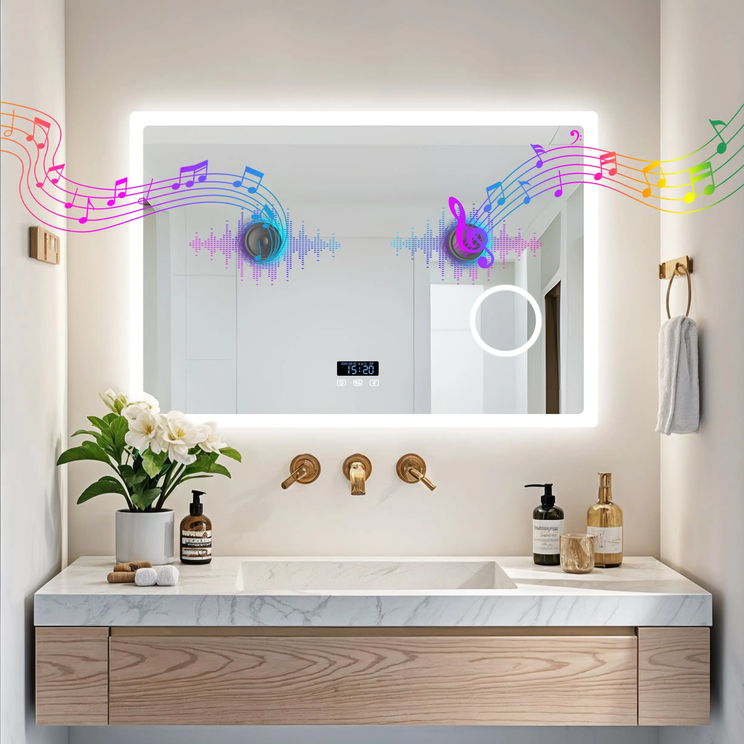 مرآة حمام LED بتقنية البلوتوث - مراجعة Zara Home Bathroom وسعره