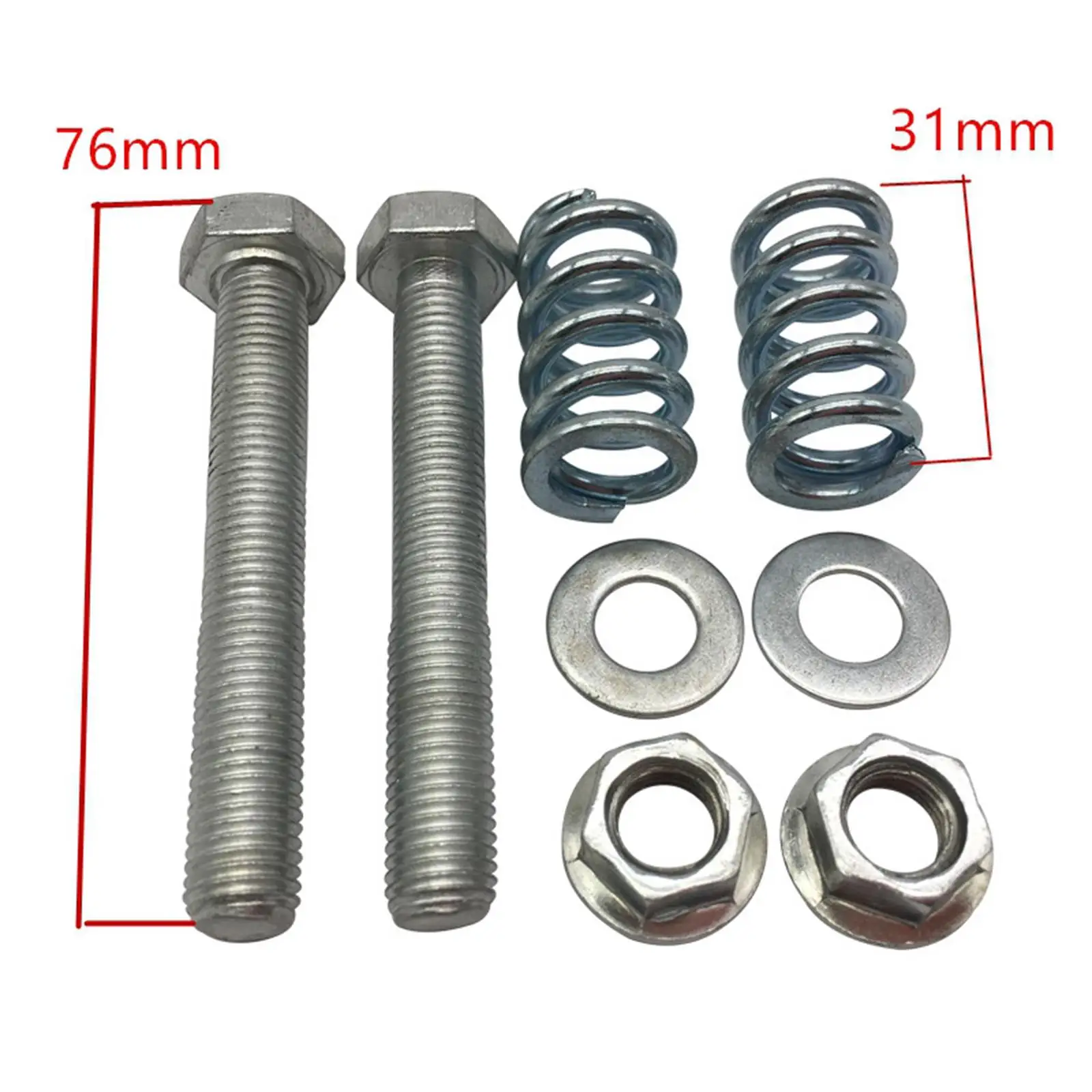 2x 1.25 Exhaust Bolt And Spring Hardware Set Replacement Accessories 2x 1.25 Exhaust Bolt And Spring Hardware Set Replacement Accessories